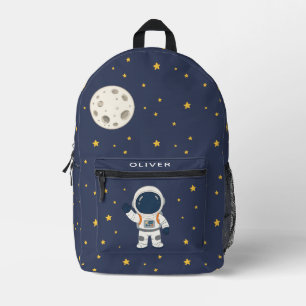 Süßer Astronaut Mond Sterne Weltraum Kinder Bedruckter Rucksack