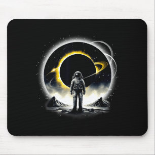 Süßer Astronaut Weltraumfinsternis Planet Wissensc Mousepad