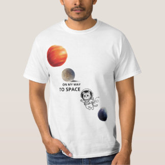 Süßer Astronaut Weltraumkatze schwebt in der Galax T-Shirt