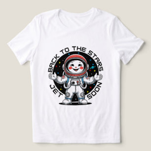 Süßer Astronaut zurück zu den Sternen Design Tri-Blend Shirt