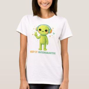 Süßer Außerirdischer Bewahre Es Intergalaktisches T-Shirt