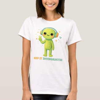 Süßer Außerirdischer Bewahre Es Intergalaktisches  T-Shirt
