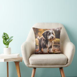 Süßer Aussiedoodle Welpe Kissen