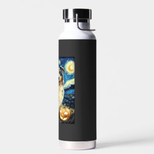 Süßer Australian Shepherd Hund Halloween Jack O La Trinkflasche