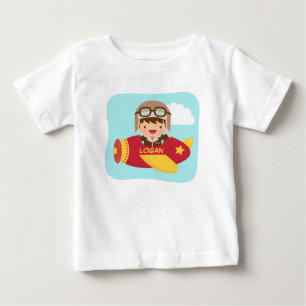 Süßer Aviator-Junge Flugzeug Für Baby Jungen T-shirt