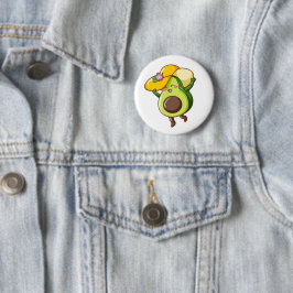 Süßer Avocado-Anstecker – Fröhliche & Glückliche V Button