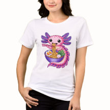 Süßer Axolotl isst Ramen Kawaii Nudelschüssel