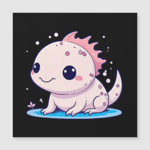 süßer Axolotl-Philosoph Magnetkarte