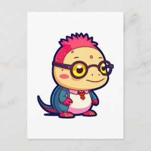 süßer Axolotl-Philosoph Postkarte