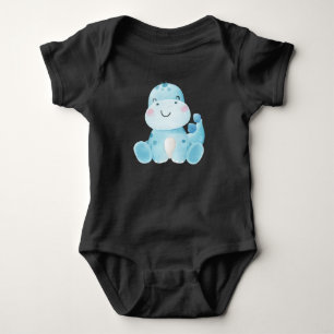 Süßer Baby-Dinosaurier  Baby Strampler