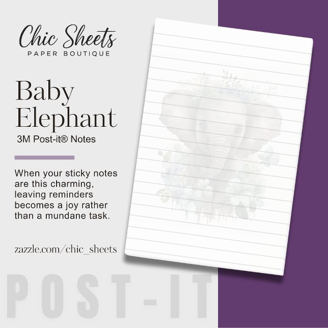 Süßer Baby-Elefant 3M Post-it® Notizen (Von Creator hochgeladen)