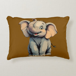 Süßer Baby-Elefant Dekokissen