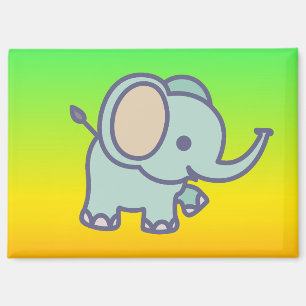 Süßer Baby-Elefanten-Cartoon-47767 Magnet