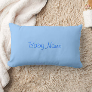 Süßer Baby-Jungen-Name Himmelblau Lendenkissen