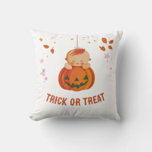 Süßer Baby-Kürbis-Süßigkeiten-oder-Saures-Hallowee Kissen
