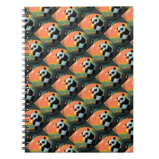 Süßer Baby-Panda Notizblock (Vorderseite)
