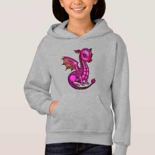 Süßer Baby-Rosa-Drache  Hoodie