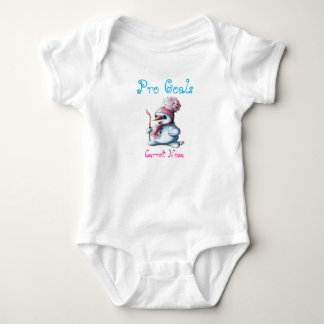 Süßer Baby-Schneemann-Hockey-Bodyanzug Baby Strampler