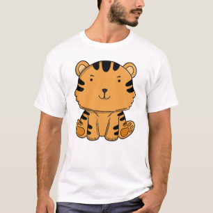 Süßer Baby-Tiger, adorables Kawaii-Dschungeltier  T-Shirt