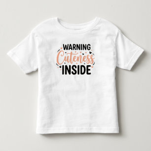 Süßer Baby-Warn-Humor Kleinkind T-shirt