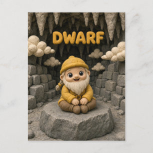 Süßer Babyzwerg, Mythisch Postkarte