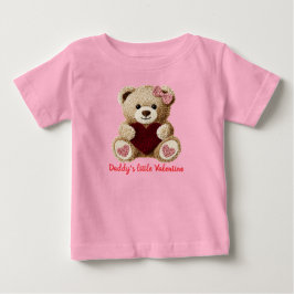 Süßer Bär Baby's erstes Valentins-Body-T-Shirt Baby T-shirt