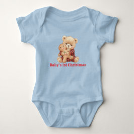 Süßer Bär erstes Weihnachten Baby Strampler