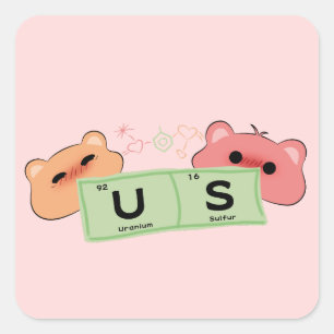 Süßer Bär in Liebes Sticker