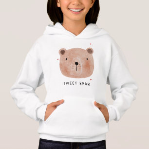 Süßer Bär Kinder Sweatshirt Minimalistischer Wal