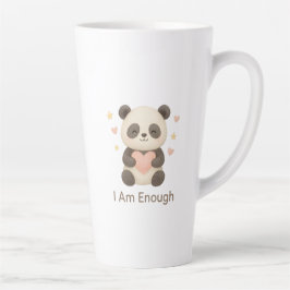 Süßer Bär mit rosa Herz — Ich bin genug Tasse