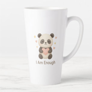 Süßer Bär mit rosa Herz — Ich bin genug Tasse