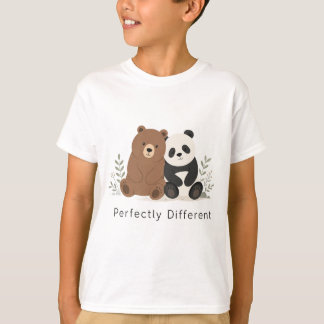 Süßer Bär & Panda Neurodiversitäts-Inklusions-T-Sh T-Shirt