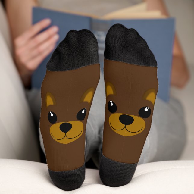 Süßer Bär Socken (Unterseite)
