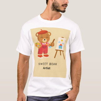Süßer Bärenkünstler T-Shirt
