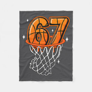 Süßer Basketball 67 7 Sechs Sieben 6 67 Basketball Fleecedecke