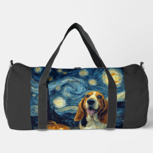 Süßer Basset Hound Hund Halloween Jack O Lantern K Duffle Bag