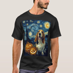 Süßer Basset Hound Hund Halloween Jack O Lantern K T-Shirt