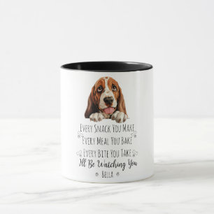 Süßer Basset Hound Hund Lustig Maßgeschneidert Tasse