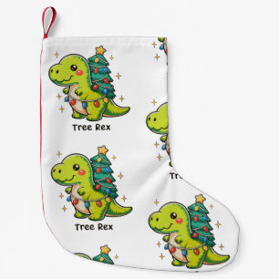 Süßer Baum Rex Weihnachten Dinosaurier T Rex Xmas  Kleiner Weihnachtsstrumpf