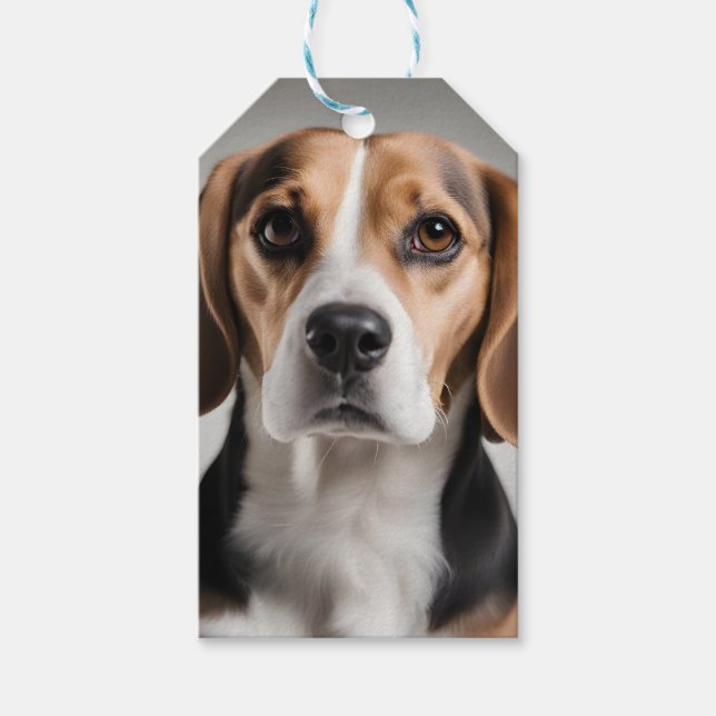 Süßer Beagle Geschenkanhänger (Vorderseite)