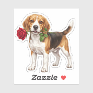 Süßer Beagle-Hund Aufkleber