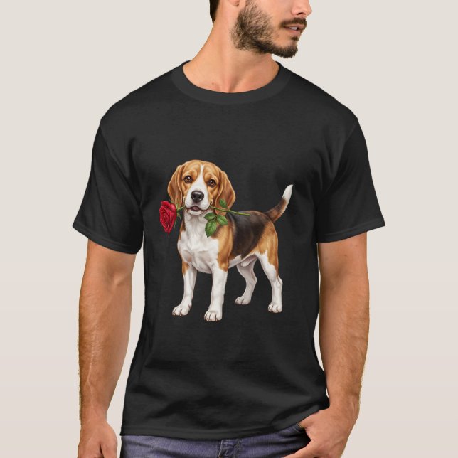 Süßer Beagle-Hund T-Shirt (Vorderseite)