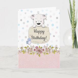 Süßer BEARY Alles Gute zum Geburtstag Karte