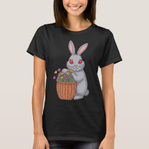 Süßer bekiffter Osterhase mit Blumenstrauß T-Shirt