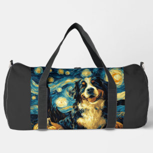 Süßer Berner Sennenhund Halloween-Kürbisgesicht Duffle Bag
