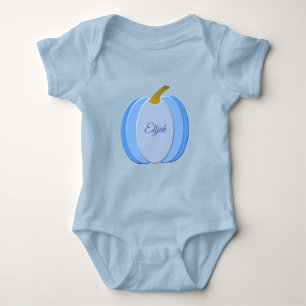 Süßer blauer Baby-Junge-Kürbis Custom Baby Strampler