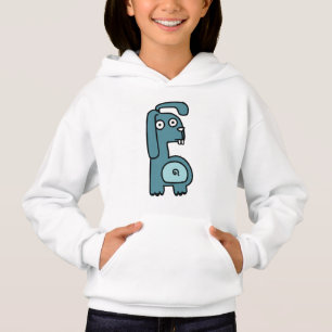 Süßer blauer Cartoon-Ziegen-Pullover für Mädchen Hoodie