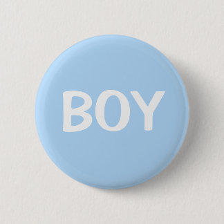 Süßer blauer Junge Baby-Geschlechtsenthüllungs-But Button