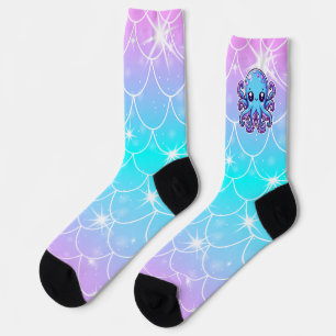 Süßer blauer Oktopus Socken