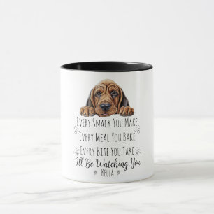Süßer Bloodhound-Hund Lustig Custom Tasse